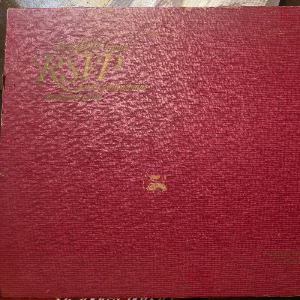 Scrabble RSVP 1966 Three-Dimensional Crossword Word Game